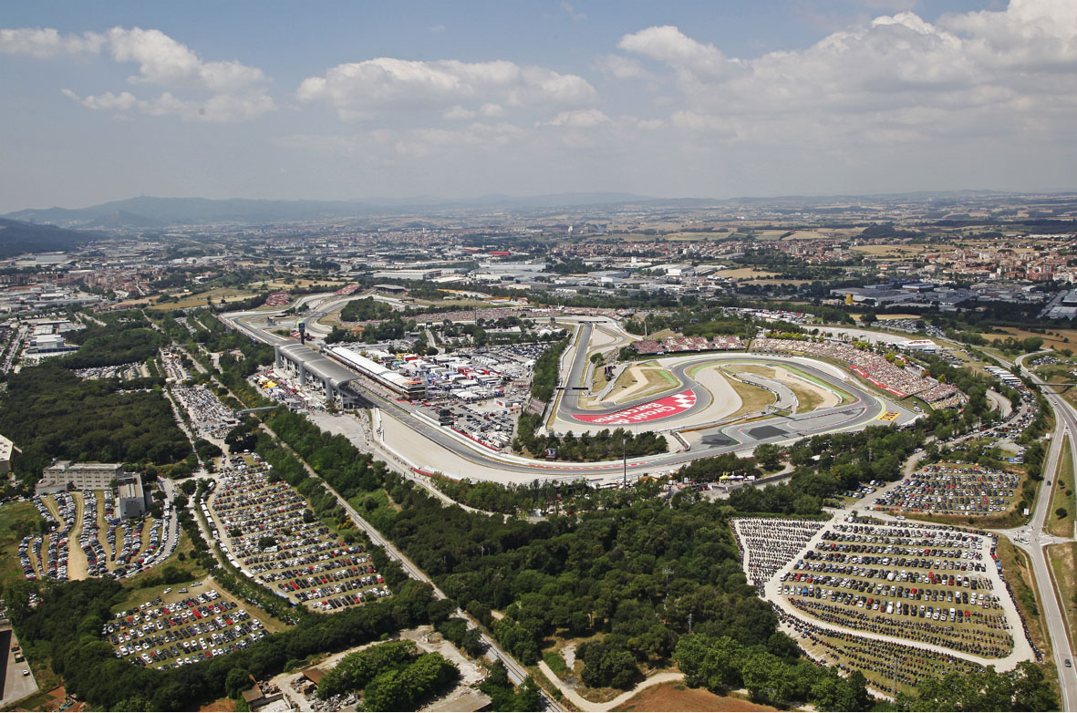 El circuito de Barcelona, where Silvia Bellot learned about F1 car races.