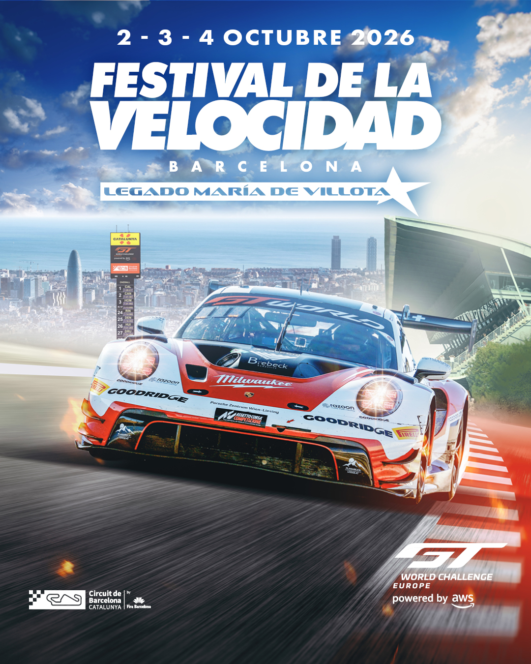 🙌 Aquest octubre tens una cita ineludible!!! El @festivaldelavelocidadbarcelona i el @gtworldcheu tornen al Circuit de Barcelona-Catalunya en un cap de setmana que farà les delícies dels fans dels GT! 🙌

Este octubre tienes una cita ineludible! El @festivaldelavelocidadbarcelona y el @gtworldcheu vuelven al Circuit de Barcelona-Catalunya para hacer las delicias de los amantes de los GT!

This October, you have a date you can't miss! The @festivaldelavelocidadbarcelona and @gtworldcheu return to the Circuit de Barcelona-Catalunya to delight GT fans one more year.

💨 Aquest any acollim la gran final de l'Sprint Cup, amb dues curses frenètiques d'una hora cadascuna! 🚥🚥

Este año acogemos la gran final de la Sprint Cup, con dos frenéticas carreras de una hora cada una. 🚥🚥

This year, we'll host the Sprint Cup Grand Final, featuring two action-packed one-hour races. 🚥🚥

🤝 Amb el suport de les @gt3revivalseries, el McLaren Trophy Europe de @mclaren.customerracing i el Lamborghini Super Trofeo de @lamborghinisc! 

Con el apoyo de las @gt3revivalseries, el McLaren Trophy Europe de @mclaren.customerracing y el Lamborghini Super Trofeo de @lamborghinisc!

Supported by the @gt3revivalseries, the McLaren Trophy Europe by @mclaren.customerracing and the Lamborghini Super Trofeo by @lamborghinisc!

📅 2-3-4 Octubre / October

🎟️ Entrades ja a la venda, no et quedis fora!
Entradas ya a la venta. No te quedes fuera!
Tickets are already on sale. Don't miss out!

#FestivaldelaVelocidadBCN #GTWorld